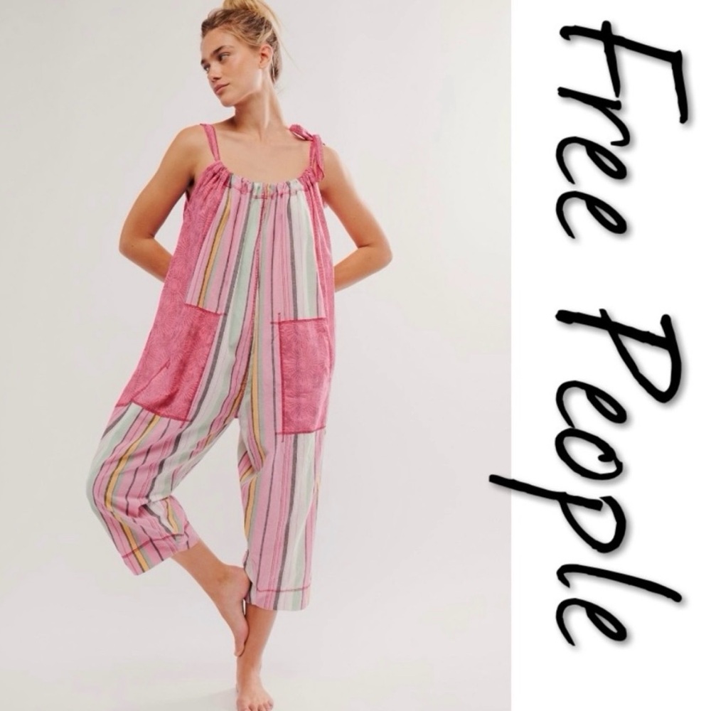Free People Dream In Color Convertible Jumpsuit NWT M